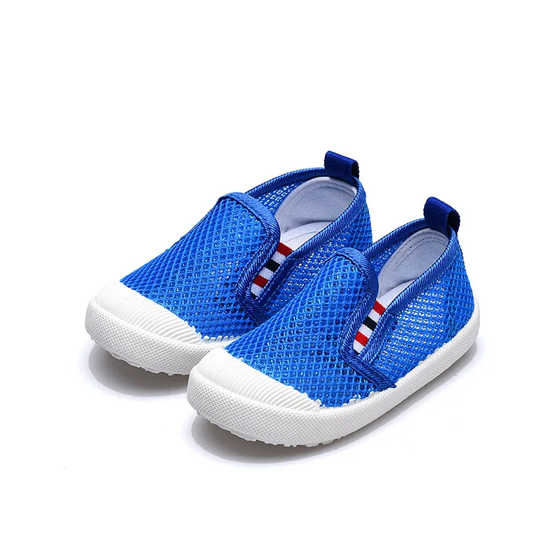 Модель 2020 года весна осень эластичные сетчатые туфли для мальчиков и девочек