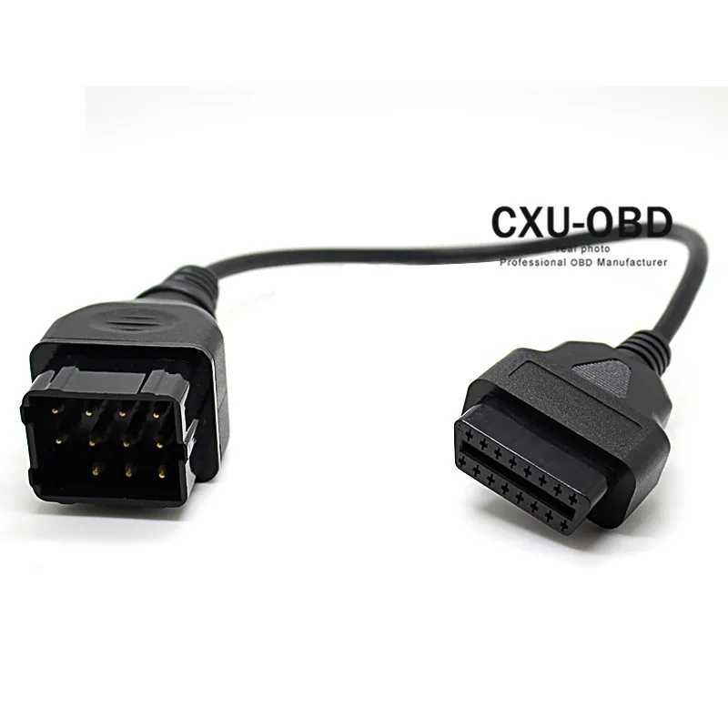 Диагностический адаптер с 12 Pin на 16 OBD OBD2 Female для Renault|16 pin|12 pinobd2 female |