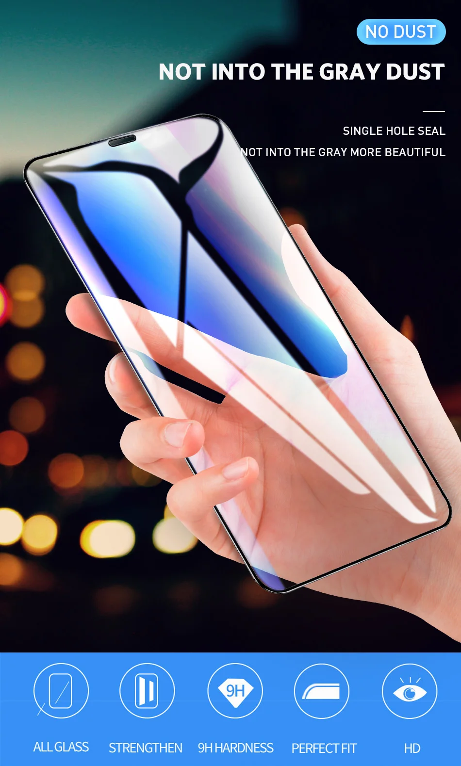 10D закаленное стекло для iPhone XS Max XR X 7 Защита экрана для iPhone 6 6s 7 8 Plus полное покрытие Защитная стеклянная пленка