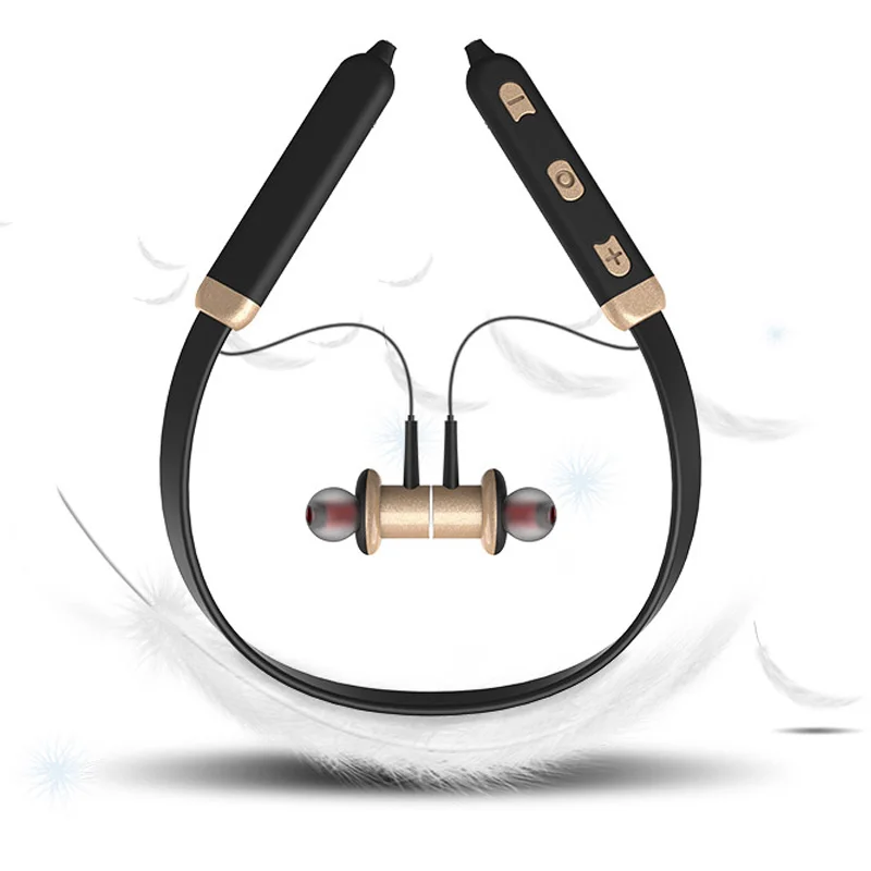 Bluetooth 4 2 Беспроводные спортивные наушники с микрофоном супер бас гарнитура