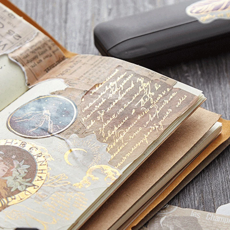 XINAHER 60 шт./лот декоративные перья винтажные Цветочные бумажные наклейки упаковка