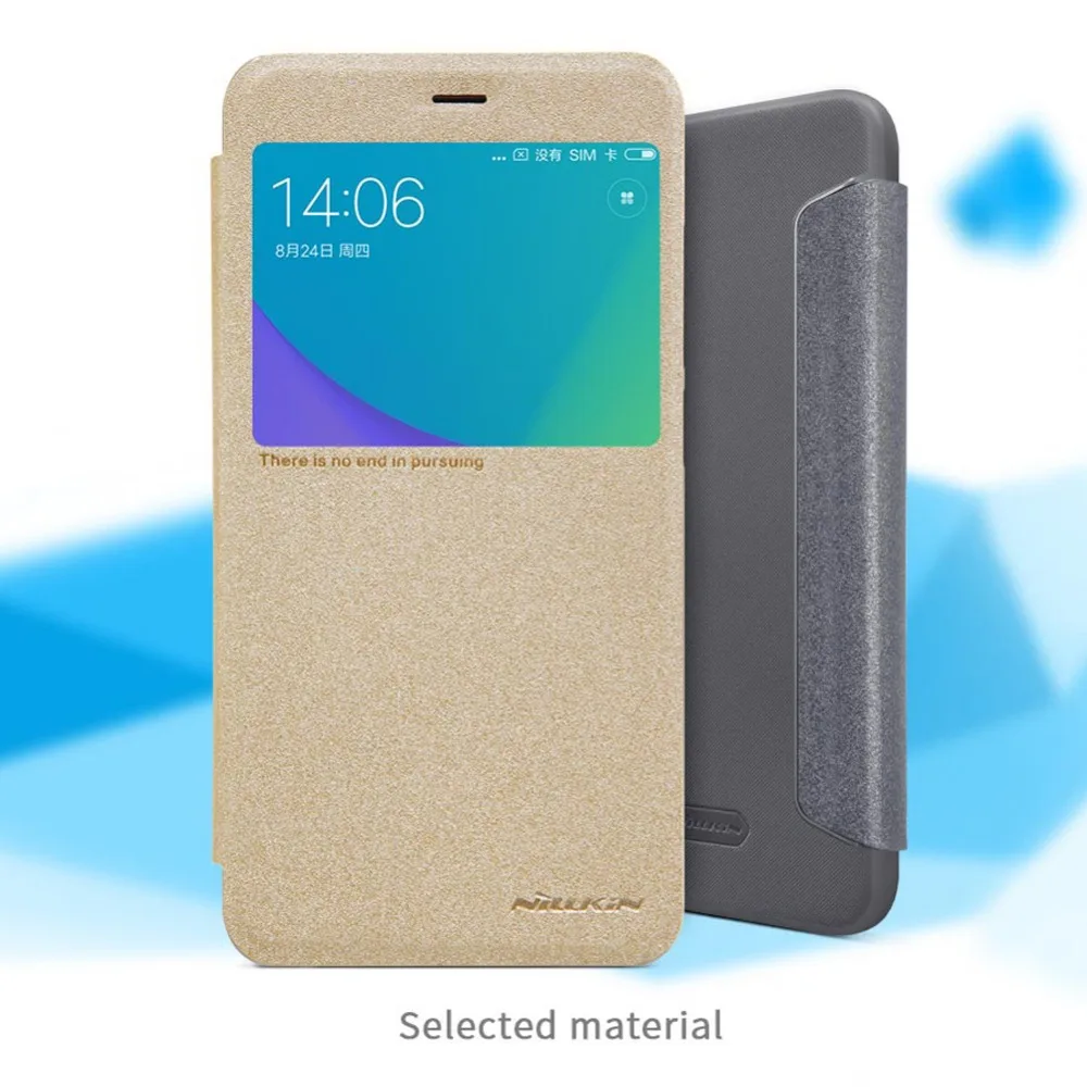 Чехол для Xiaomi redmi Примечание 5a чехол NILLKIN sparkle из искусственной кожи с откидной