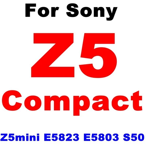 For Sony Z5 Compact Закаленное стекло 9H HD для sony Xperia Z Z1 Z2 Z3 Z3+ Z4 Compact Z5 Plus M2 M4 Aqua, защитная пленка, чехол - Цвет: For Sony Z5 Compact