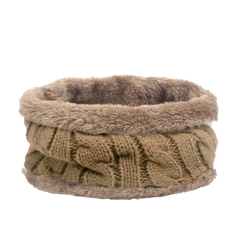 J Унисекс для женщин и мужчин Зимний вязаный теплый, с подогревом наборы шарфов и шапок шляпа для кемпинга зимняя шапочка мешковатая теплая шерсть флисовый шейный платок шапки Новые - Цвет: J