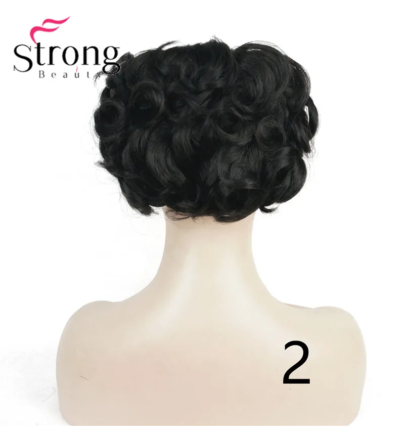 2 Natural Black Короткие грязные кудрявые волосы пучок для наращивания легко растягивающиеся расчески для волос на заколках для наращивания конского хвоста резинка для волос шиньон конский хвост - Цвет: 2 Natural Black