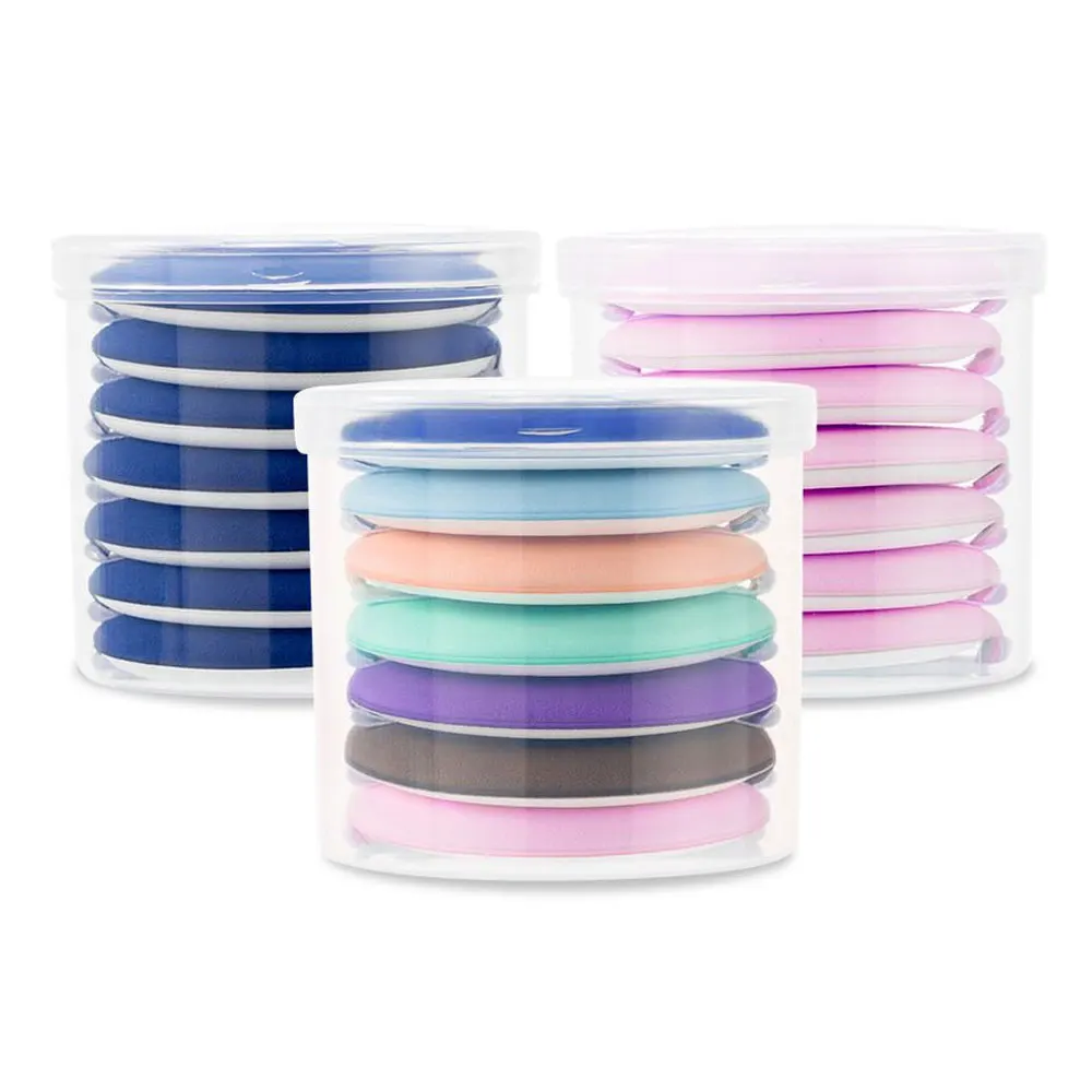 7 шт./компл. Ультра мягкий макияж основа губка воздушная подушка пудра Puff для