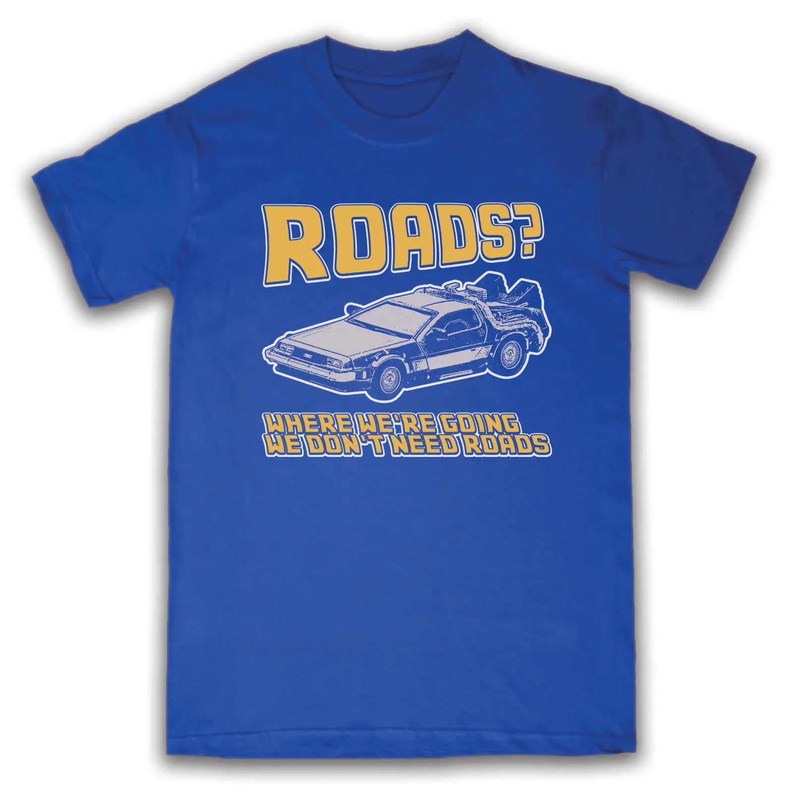 Футболка с надписью BACK TO THE FUTURE DELOREAN ROADS новые футболки для мальчиков и девочек