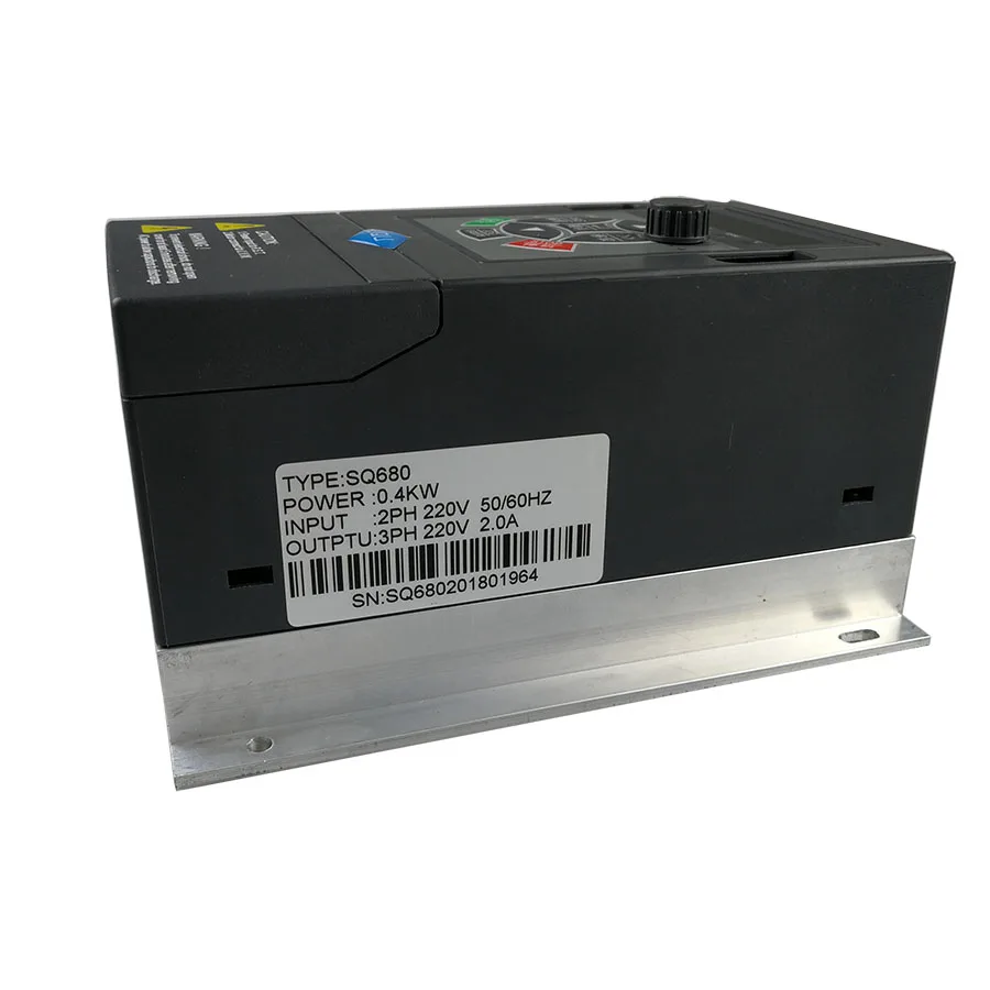 black 0.4KW Универсальный преобразователь частоты с одним доступом 220 кВт 4 кВт в VFD 3 фазы выход преобразователь частоты Регулируемая скорость - Цвет: black 0.4KW