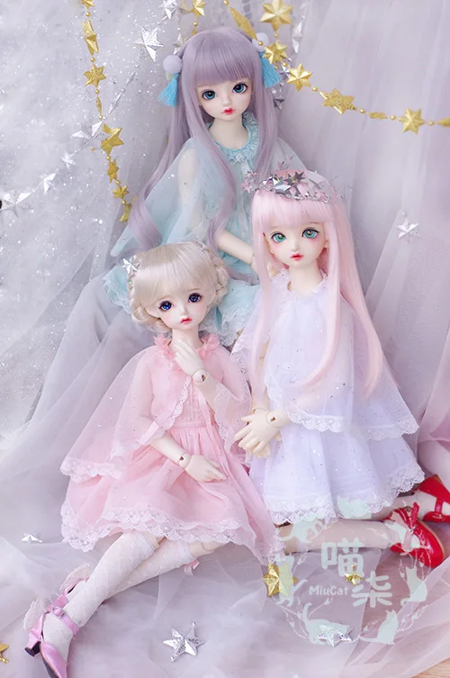 Miucat-BJD кукла обувь 1/6 1/4 yosd MSD Star платье 2-Костюм из нескольких предметов