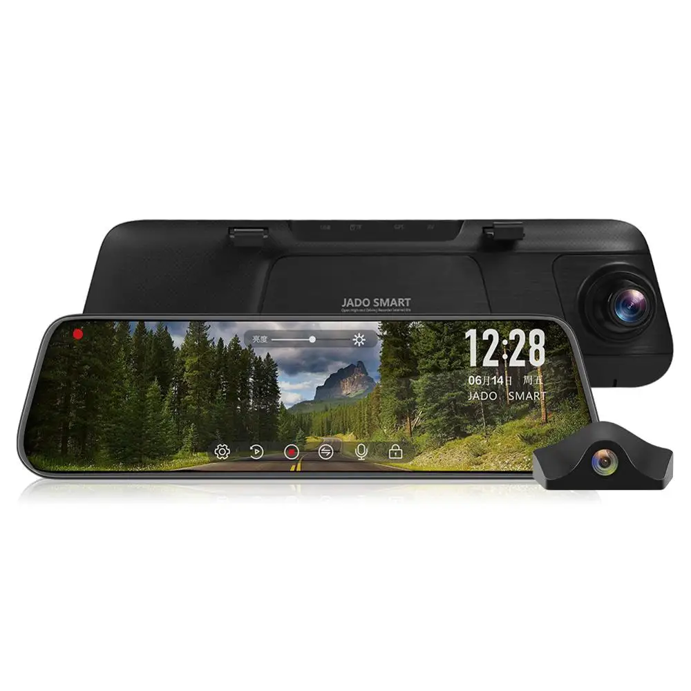 JADO A650 1080P Автомобильная dvr камера 9,35 Дюймов ips сенсорный экран зеркало заднего вида Dash Cam ADAS Starlight видеорегистратор ночного видения рекордер