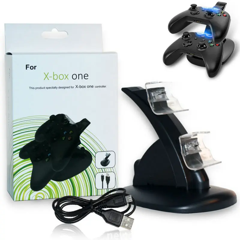 USB двойное зарядное устройство для зарядки адаптер подставка Док станция Xbox One