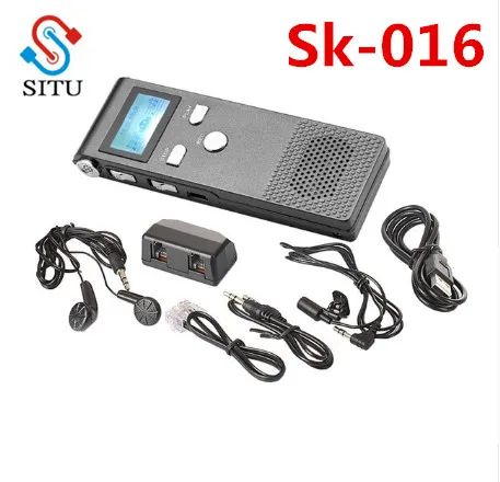 Портативный и мини SK-016 Цифровой диктофон с светодиодный дисплеем стерео запись встроенный микрофон и динамик