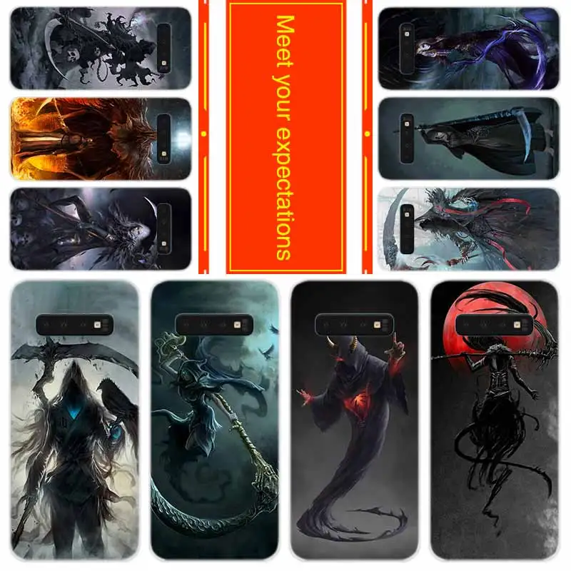 Мягкий чехол для Samsung Galaxy S21 S20 S11 S10 S9 S8 Plus S7 Edge S10e ультракрутой с принтом epic grim reaper |
