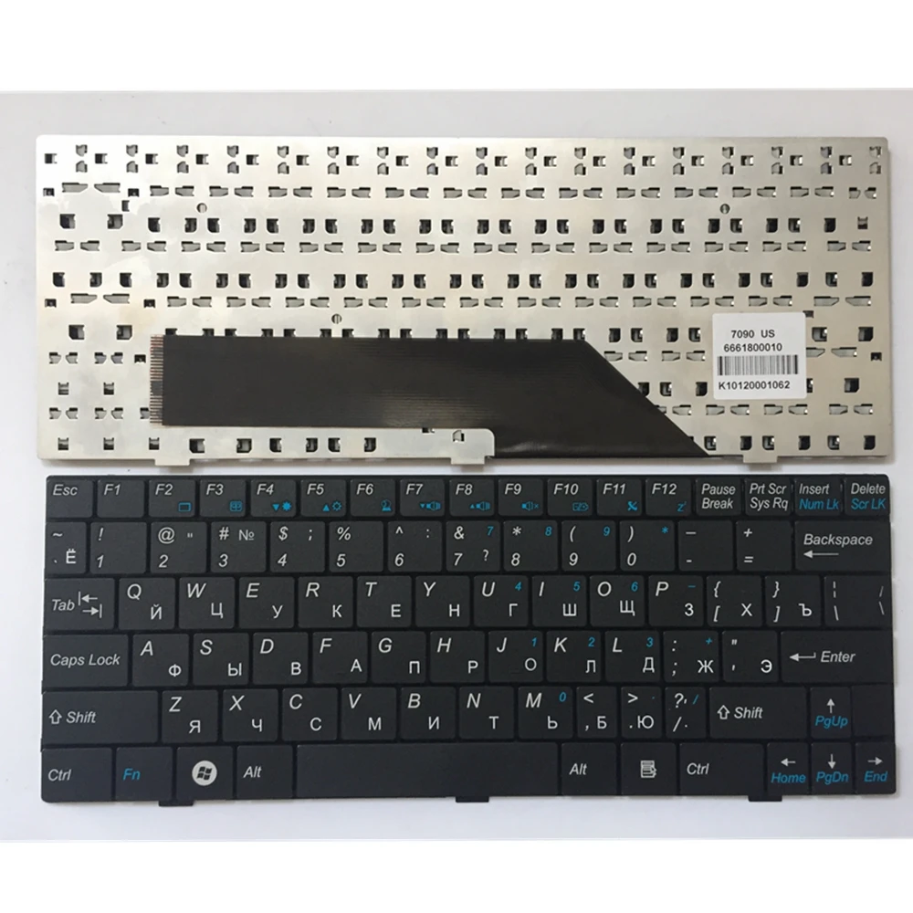 Новая русская клавиатура для ноутбука MSI Wind U135 U135DX U160 U160dx U180 RU Клавиатура V103622AK1 S1n