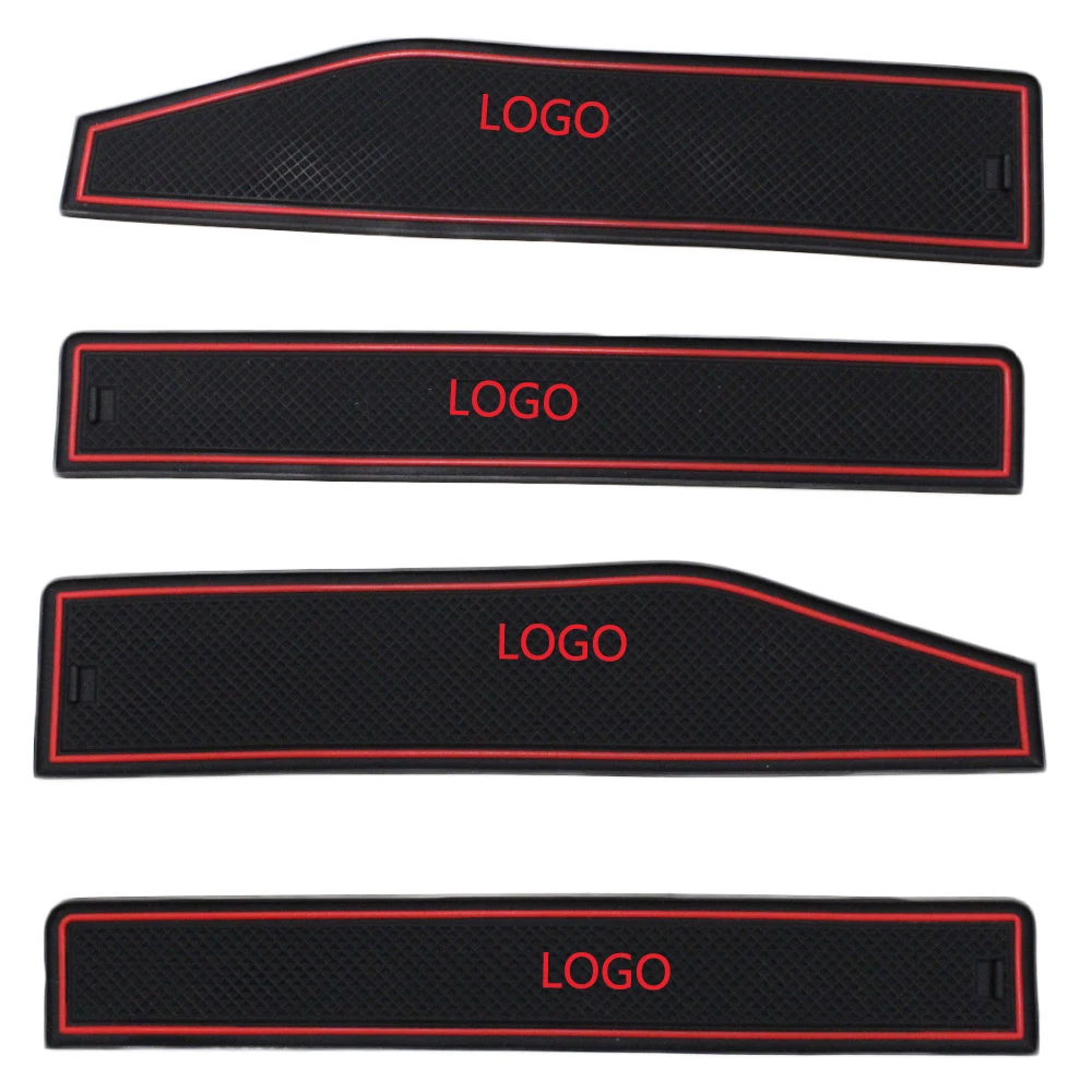 

For Range Rover Evoque 2012 2013 2014 2015 Non-Slip Rubber Interior Car Door Armrest Storage Panel Mat 8pcs