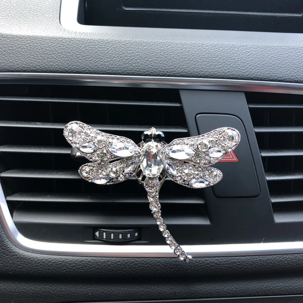 Автомобиль духи клип Стрекоза алмаз аромат духи освежитель воздуха Авто Интерьер Outlet украшения аксессуар отделка орнамент подарки