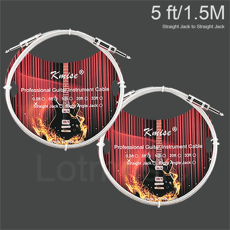 2 шт. кабель для электрогитары 5 футов|guitar cable cord|guitar cablefor electric guitar |