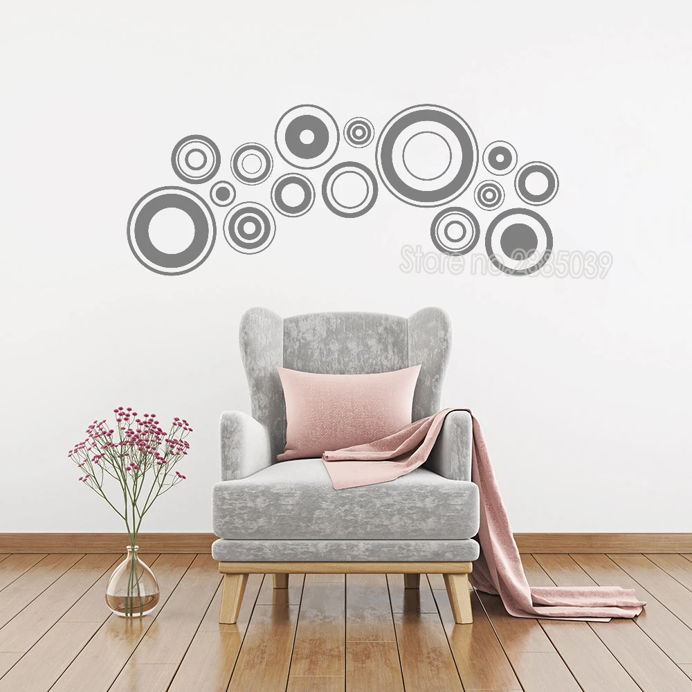 Наклейки на стену в стиле ретро наклейки разных цветов с рисунком для гостиной