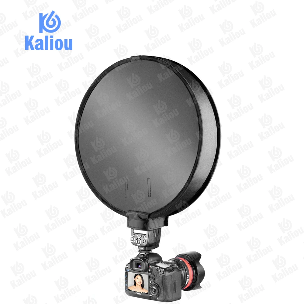 Универсальный Круглый Портативный софтбокс Kaliou 30 см рассеиватель вспышки Speedlight