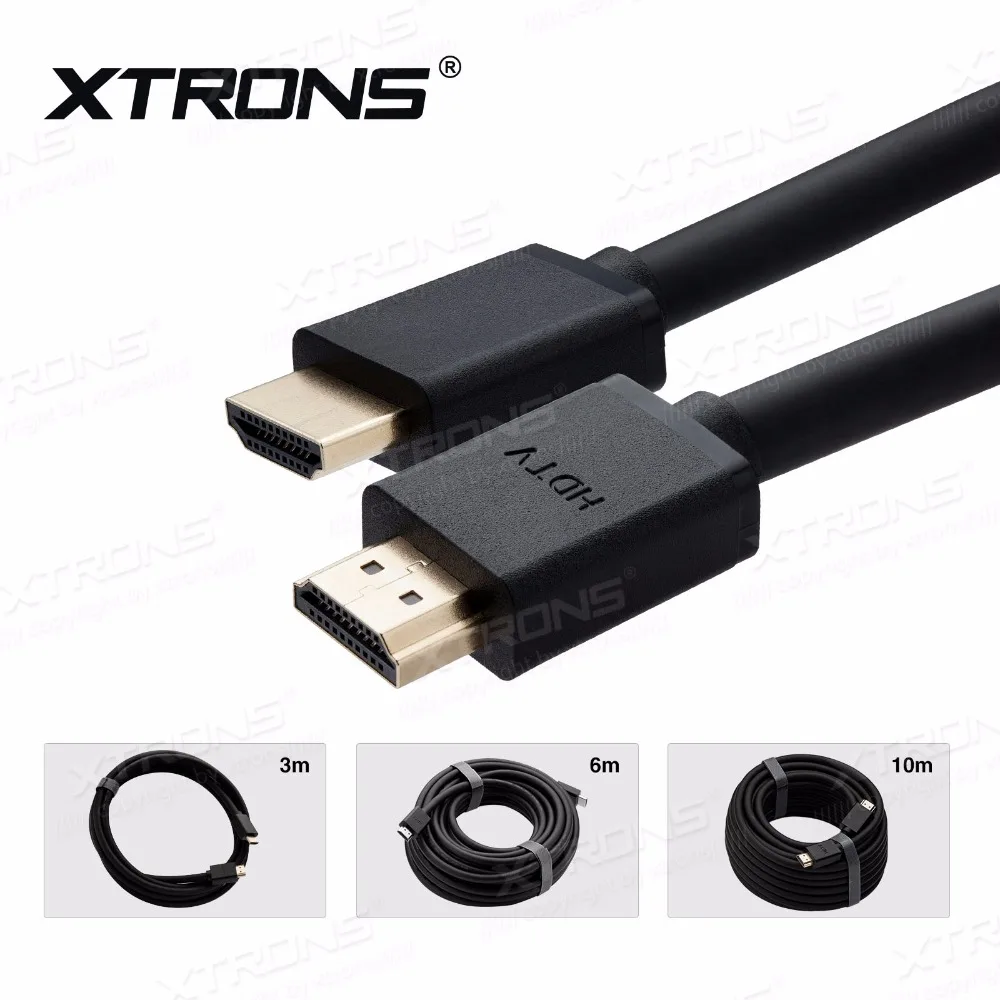 XTRONS HDMI01 & HDMI02 HDMI03 3 м/6 м/10 м HDMI кабель v2.0 высокоскоростной 4K UltraHD 2160p 3D Кабель|cable