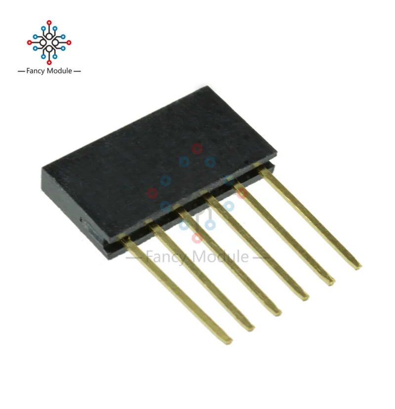 10 шт. 6 штифтов 2 54 мм штабелируемые длинные ножки Femal Header для Arduino Shield|header long|header
