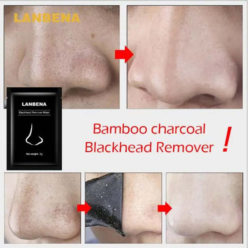 Черная маска LANBENA для лица от черных точек средство удаления уход за кожей