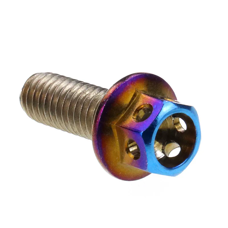 10 шт. декоративные винты для мотоцикла M6 многоцветные болты из нержавеющей стали