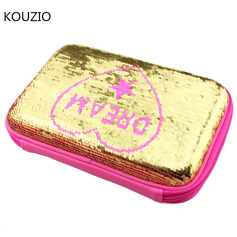 Блестящий пенал для карандашей для девочек kawaii unicorn estuche escolar trousse solaire stylo piornik szkolny школьные принадлежности милые
