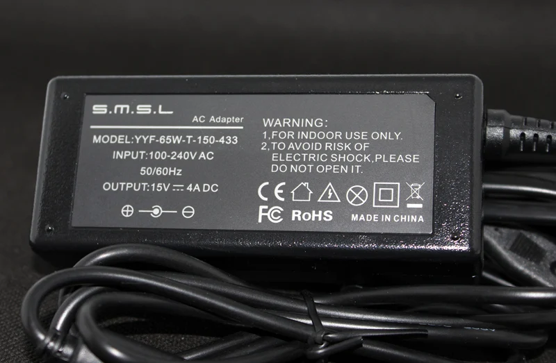 Цифровой усилитель мощности SMSL SA 36A Pro 30 Вт * 2 TDA7492PE черный цвет + адаптер питания 15