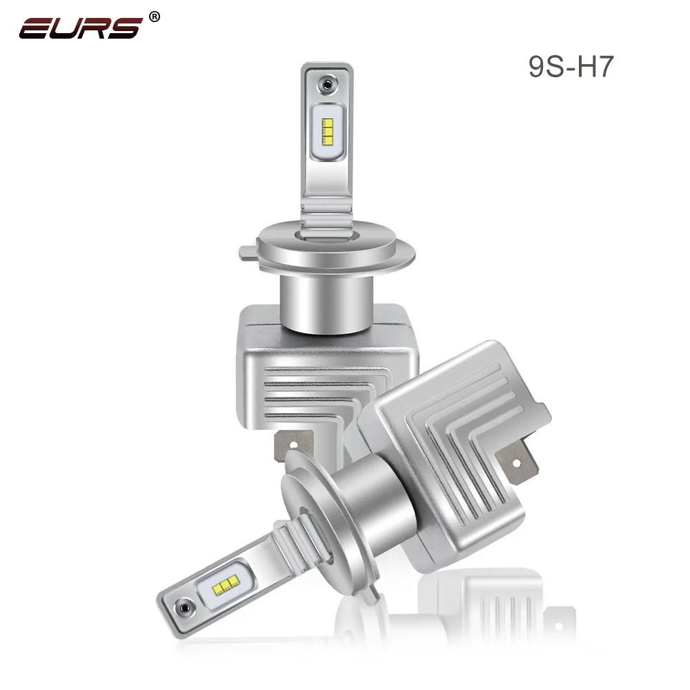 EURS(TM) 2 шт. светодиодный лампы 9S Автомобильные фары зэс чипы H1 H4 H7 H8 H9 H11 9005 9006 лампы для автомобилей 6000lm 40 Вт автомобильный Стайлинг DC12V