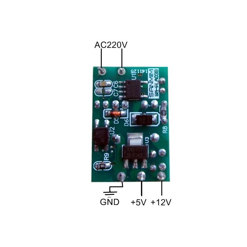AC DC источник питания от 220 В до 12 в 5 двойной модуль трансформатор изолированный