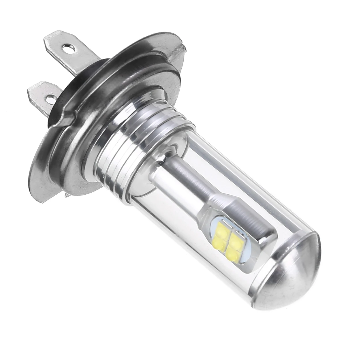 2 шт./компл. H7 фар автомобиля 80W 12 V-24 V 3000LM светодиодный туман Lihgt 6000 К Белый свет фар дальнего света Лампа универсальна для всех моделей автомобилей
