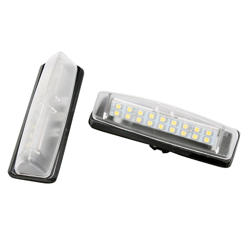 2 шт./компл. SUNKIA 12 В DC 6000k белый 18SMD безотказный светодиодный номерной знак для