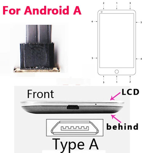 For Android A LDH высококачественный Универсальный qi беспроводной приемник зарядного устройства для всех телефонов Android micro usb зарядный адаптер - Тип штекера: For Android A