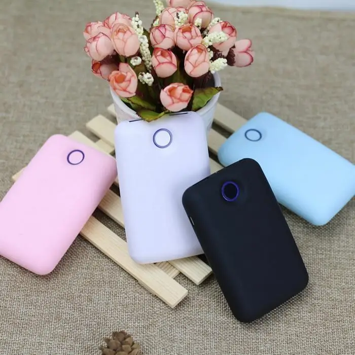 Ультра-тонкий милый мини power Bank 18650 внешний power Bank 6000 мАч открытый зарядное устройство для путешествий блок питания для смартфонов
