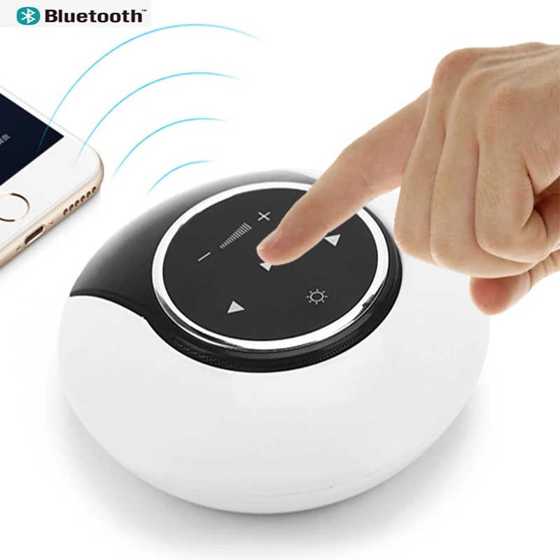 Ночник настольная лампа moon bay сенсорное управление беспроводной bluetooth Динамик