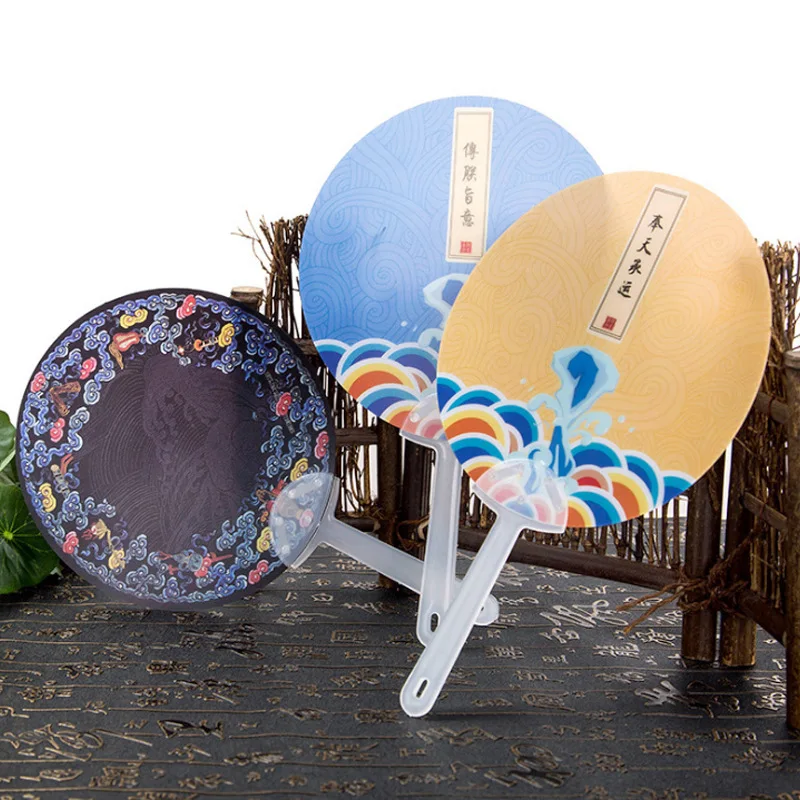 30 шт./лот креативный суд Ретро китайский стиль пластиковая ручка веер/крутой