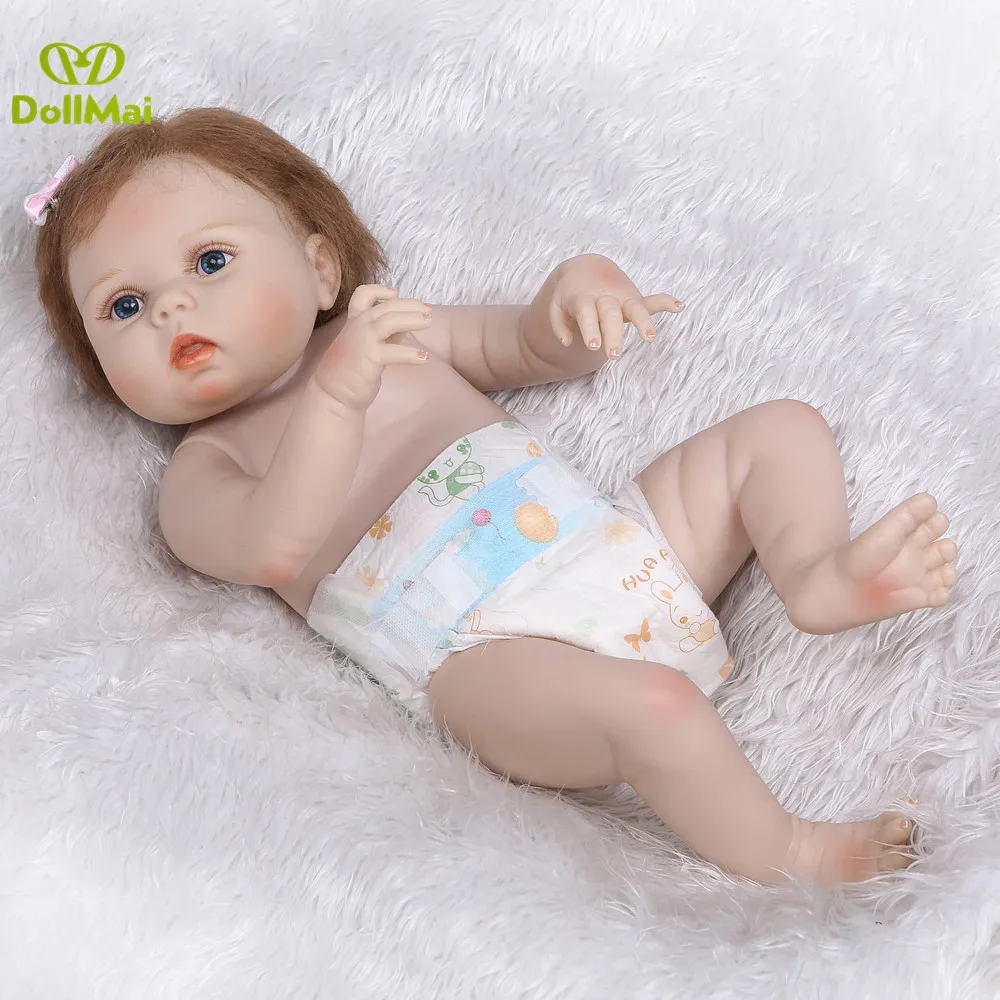 Bebes reborn BJD настоящие куклы для маленьких девочек 23 &quot57 см полностью силиконовые