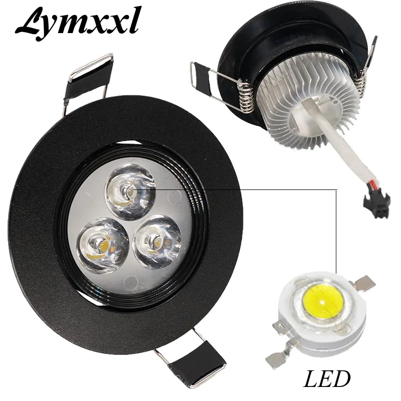 Dimmable 9W Epistar Led Down light Ceiling Spot Light Black Shell Retrofit LED Recessed Lighting Fixture Warm White 3000K UL cul | Лампы и