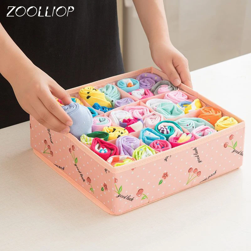 Underwear Bra Organizer Storage Box Multi Colors Drawer Closet Organizers Boxes For Scarfs Socks | Дом и сад