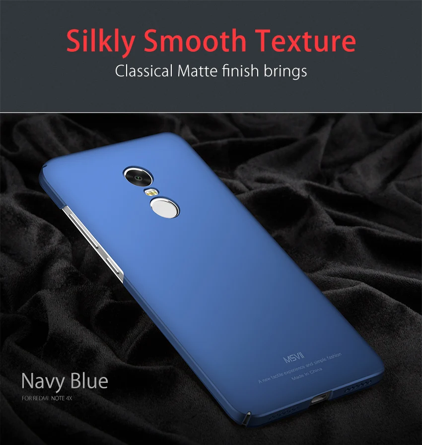 Xiomi Redmi Note 4X чехол MSVII полная защита ПК Жесткий Чехол для телефона coque для Xiaomi Redmi Note 4 pro Чехол для глобальной версии note4 X