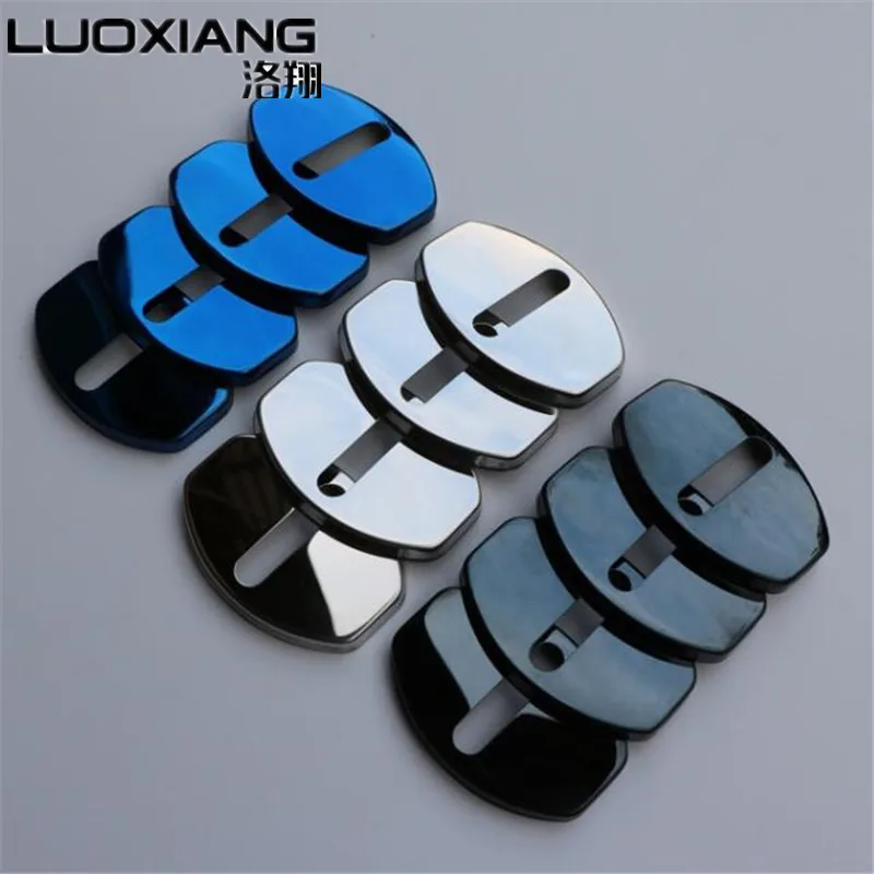 Car Door Lock Decoration Stainless Steel Cover case for Octavia 2 A5 A7 Superb Fabia Yeti Rapid Spaceback accessories | Автомобили и