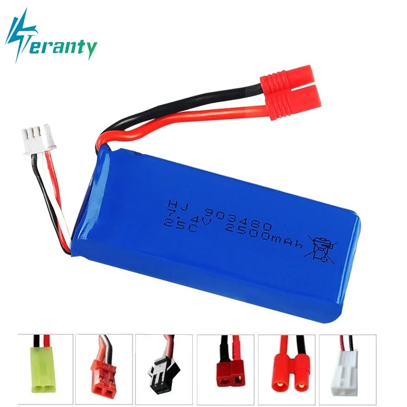 Высокая скорость батареи 903480 2500mAh 2S 7 4 V 25C Lipo батарея вертолета для Syma X8C X8W X8G с