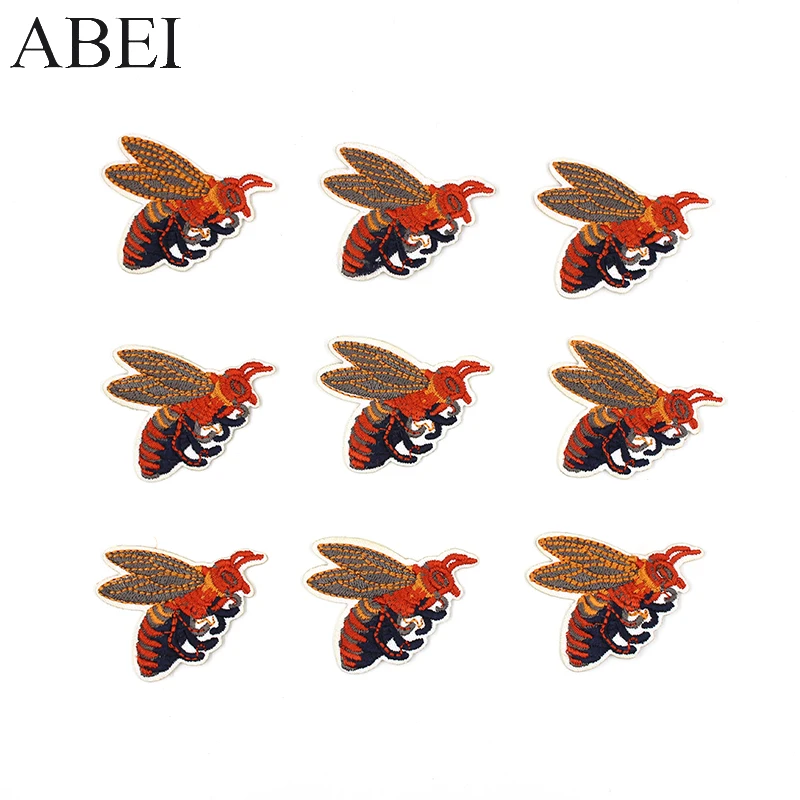 10 шт./лот вышитые нашивки насекомых железные на джинсы пальто Мода Аппликация Diy