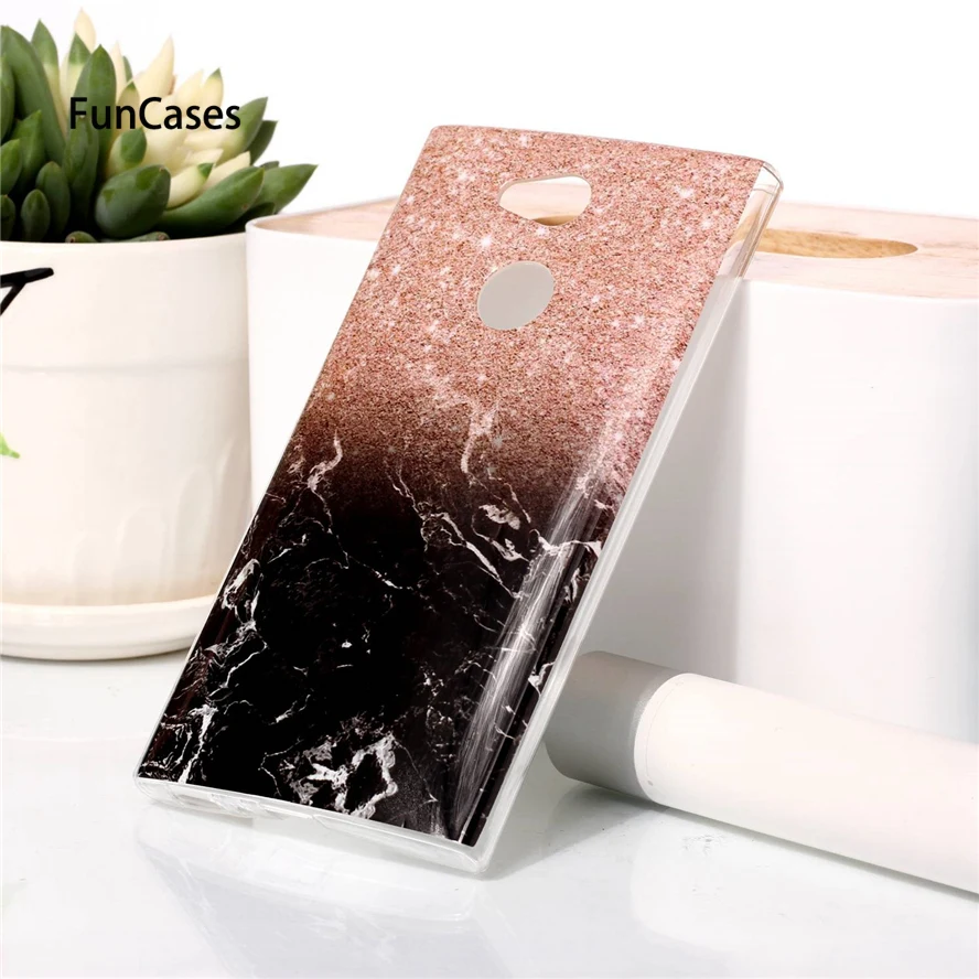 Роскошный чехол с мраморным камнем для sony Xperia L2 мягкий силиконовый из ТПУ L 2 |