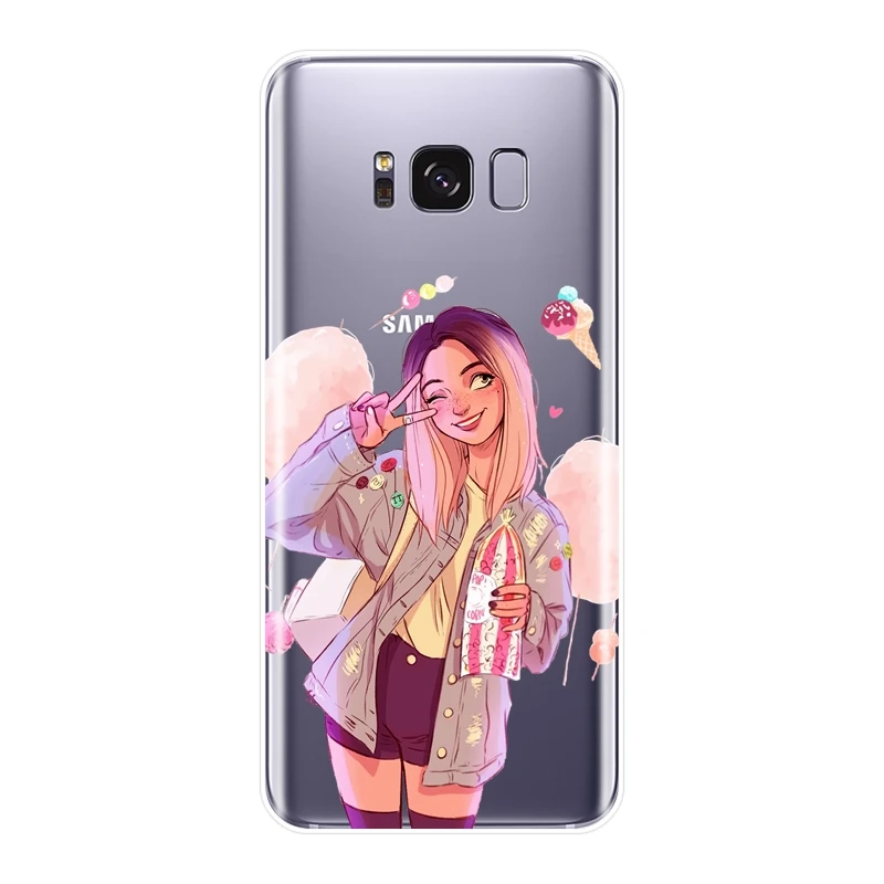 Чехол для телефона Samsung Galaxy Note 9 8 5 4 Kawaii Girl Kpop силиконовая Мягкая задняя крышка S5 S6