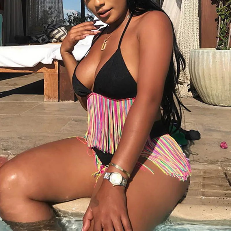 Новинка женский бюстгальтер с высокой талией пуш ап комплект бикини купальник