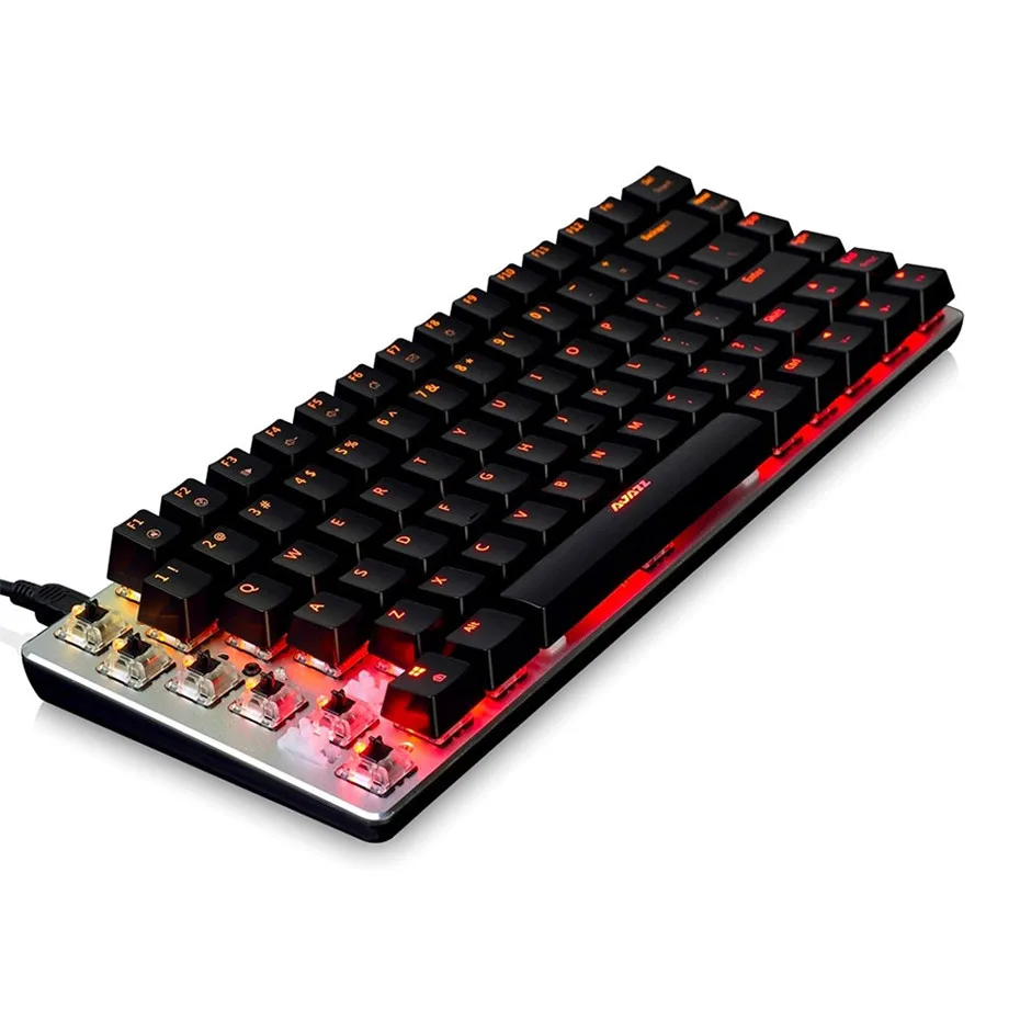 Ajazz AK33 проводной Механическая игровая клавиатура 82 ключи не конфликт USB Multimedia