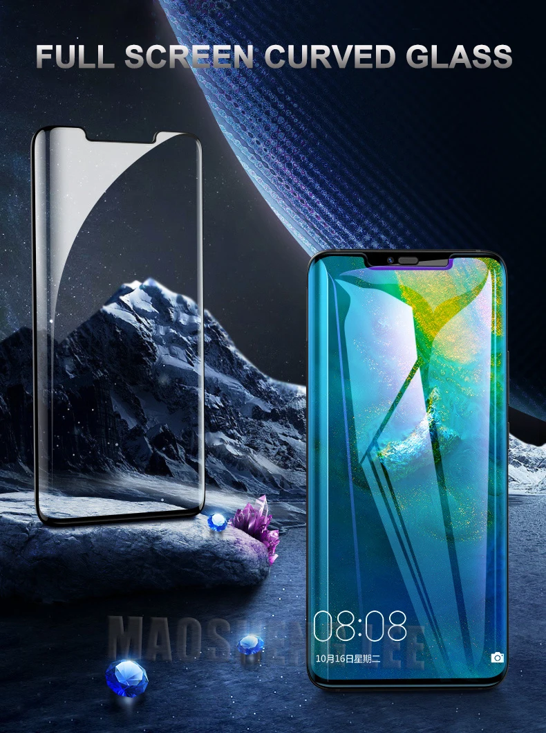 9D изогнутое закаленное стекло для huawei mate 20 Pro Полное покрытие стекло Защита экрана для huawei mate 30 Pro Закаленное стекло пленка