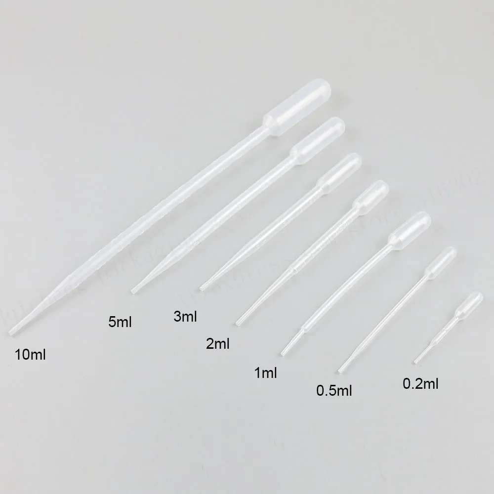 100x0 2 мл 0 5 1 2ml3ml 10 прозрачные одноразовые пластиковые пастерные пипетки
